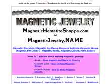 Tablet Screenshot of magneticjewelry.name